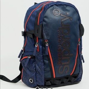 Superdry backpack in dark blue